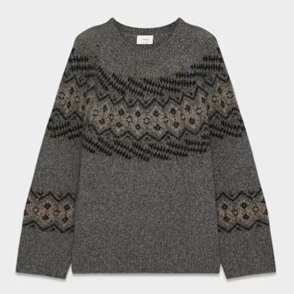 Wilfred Harlow Merino Wool Sweater - S - Dark H Grey/ Multi - Picture 1 of 8